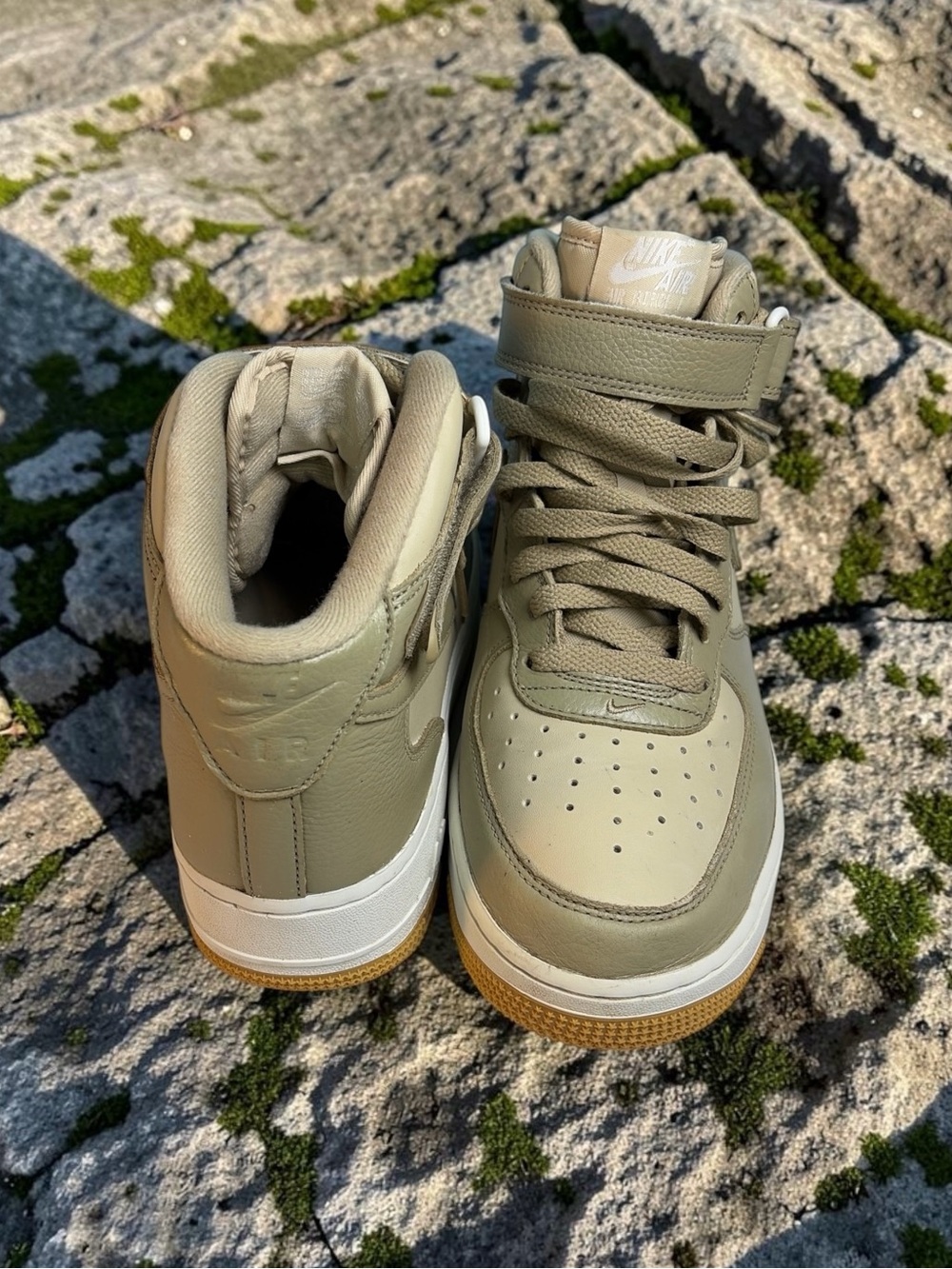 Nike Air Force 1 Mid Limestone Summit Beige DV7585-200 Mens Size 9